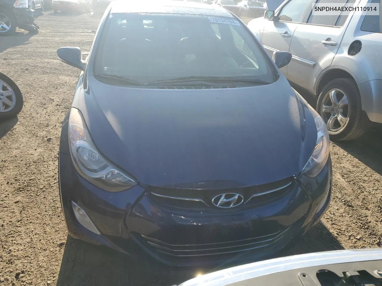 2012 Hyundai Elantra Gls VIN: 5NPDH4AEXCH110914 Lot: 70134784