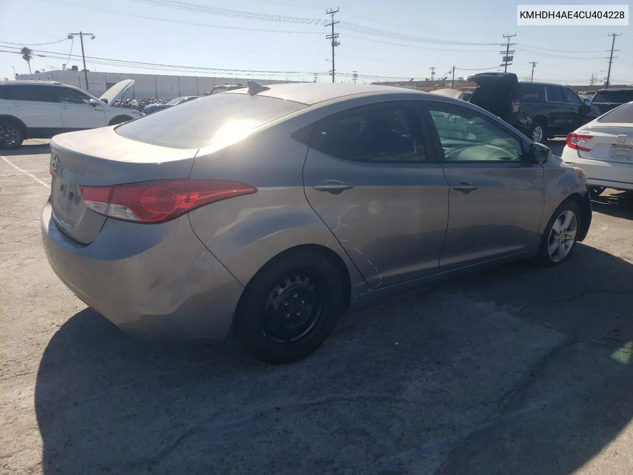 2012 Hyundai Elantra Gls VIN: KMHDH4AE4CU404228 Lot: 70224214