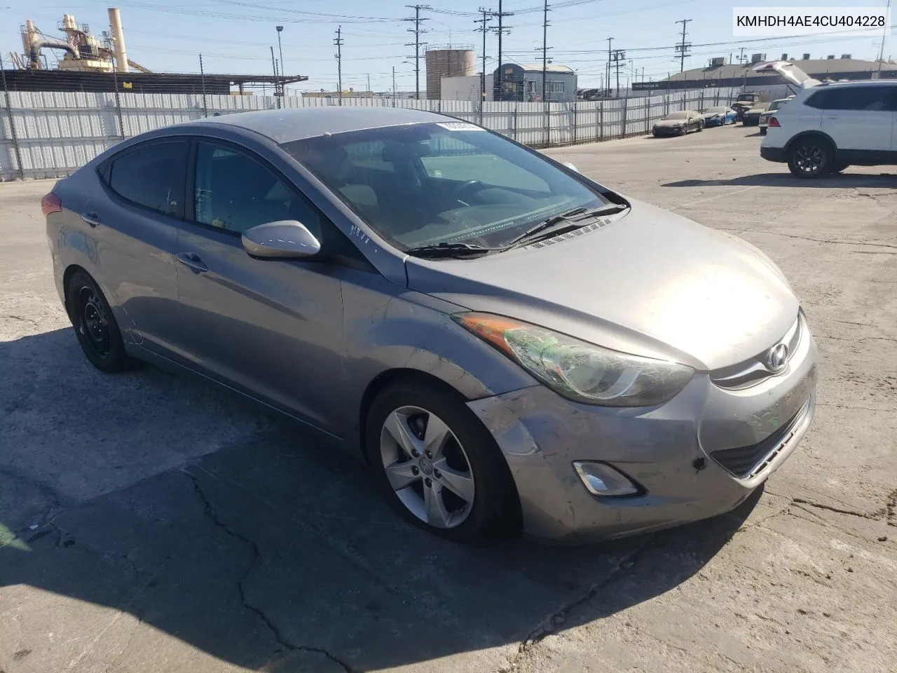 KMHDH4AE4CU404228 2012 Hyundai Elantra Gls