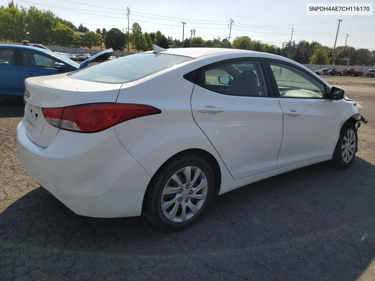 5NPDH4AE7CH116170 2012 Hyundai Elantra Gls