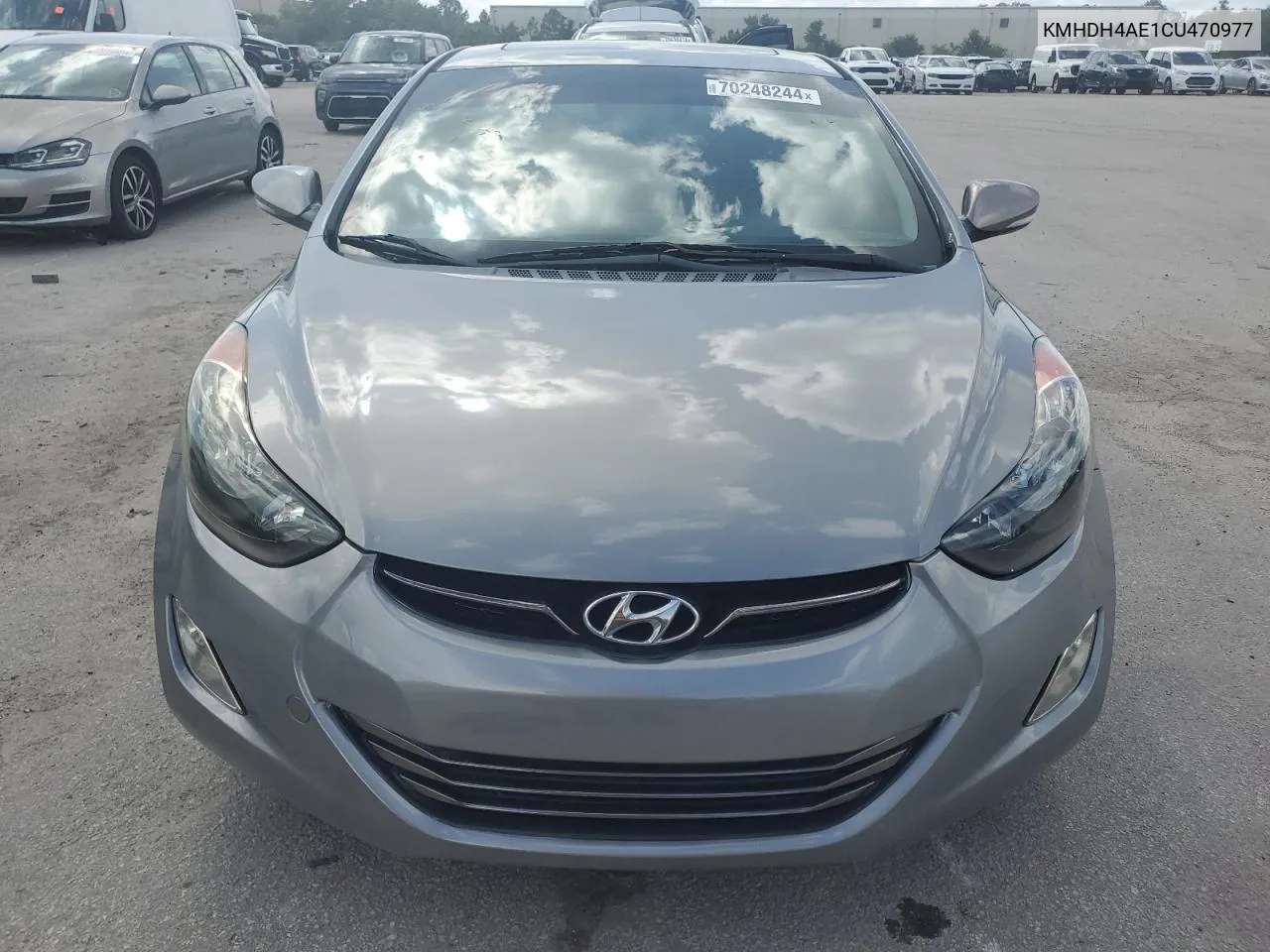 KMHDH4AE1CU470977 2012 Hyundai Elantra Gls