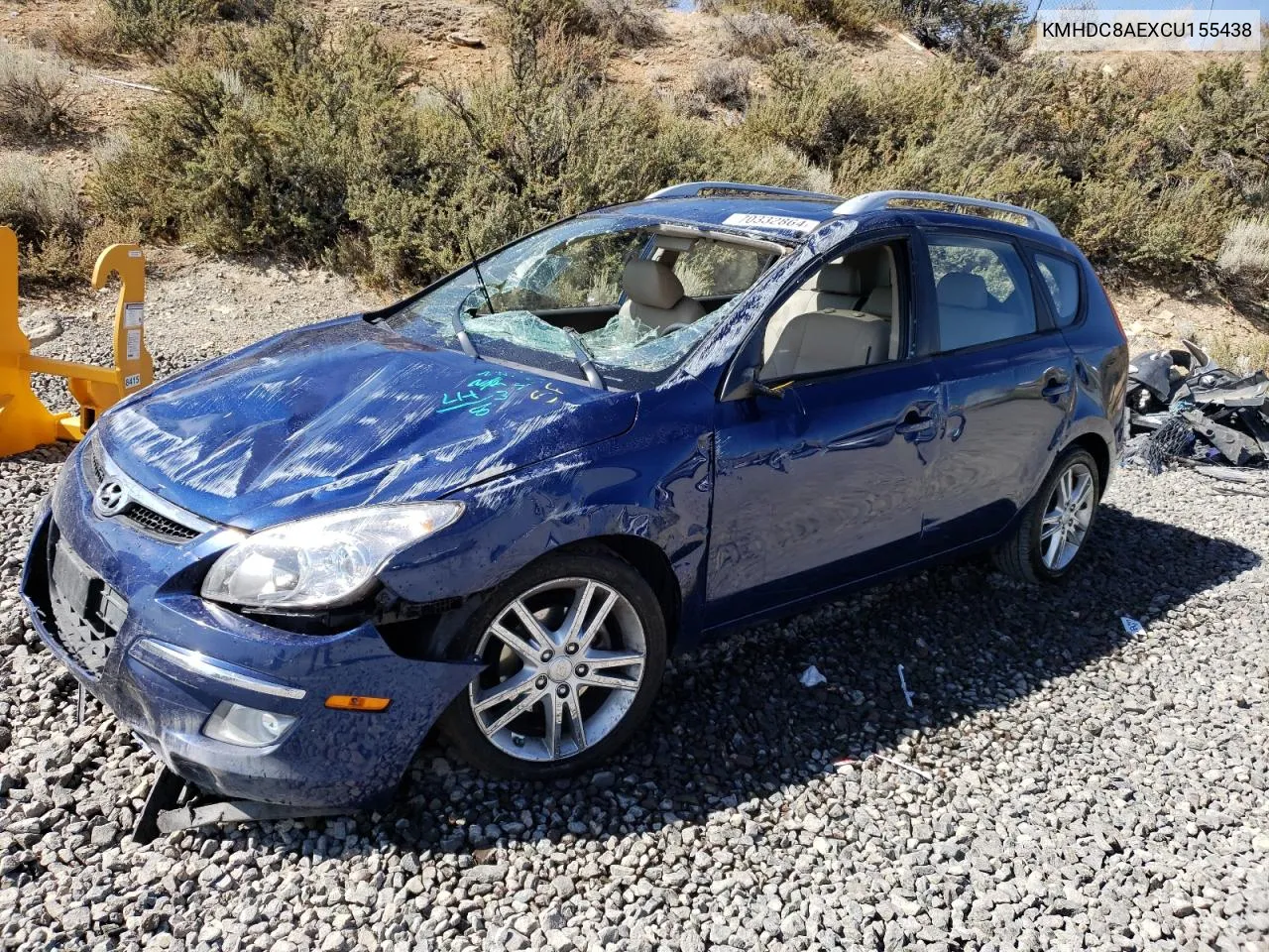 2012 Hyundai Elantra Touring Gls VIN: KMHDC8AEXCU155438 Lot: 70332864