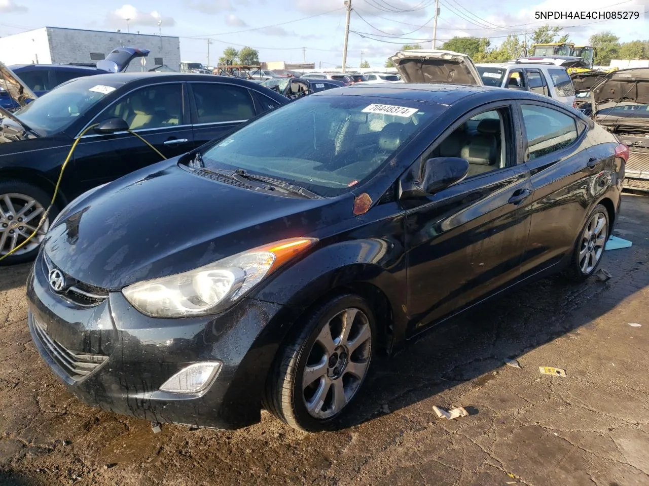 2012 Hyundai Elantra Gls VIN: 5NPDH4AE4CH085279 Lot: 70448374