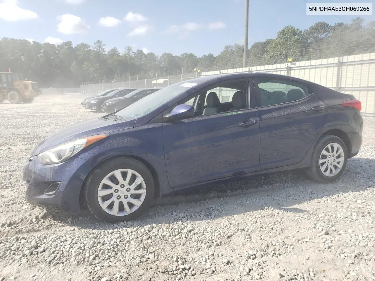 2012 Hyundai Elantra Gls VIN: 5NPDH4AE3CH069266 Lot: 70529724