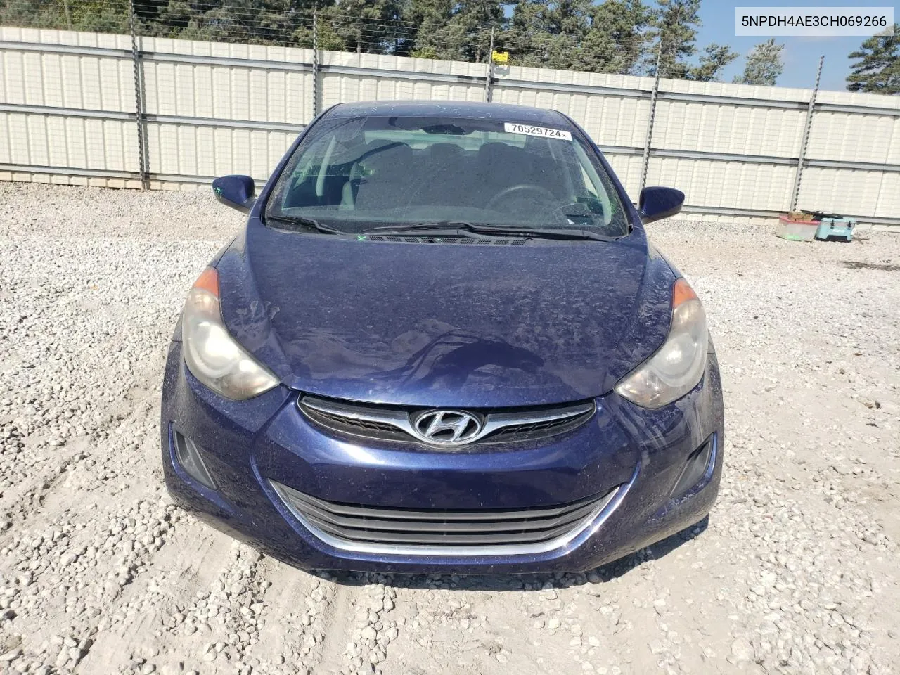 2012 Hyundai Elantra Gls VIN: 5NPDH4AE3CH069266 Lot: 70529724