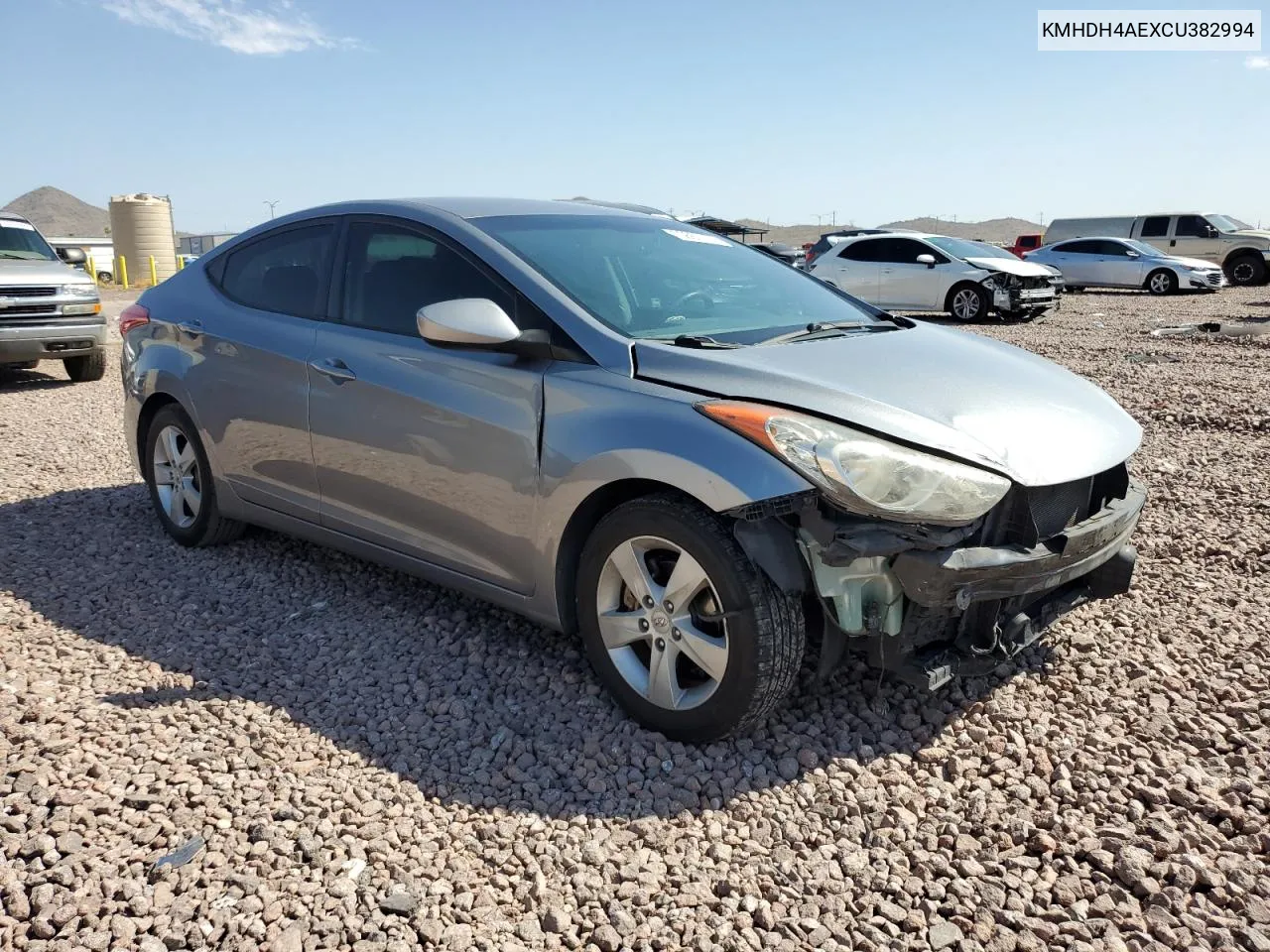 2012 Hyundai Elantra Gls VIN: KMHDH4AEXCU382994 Lot: 70667774