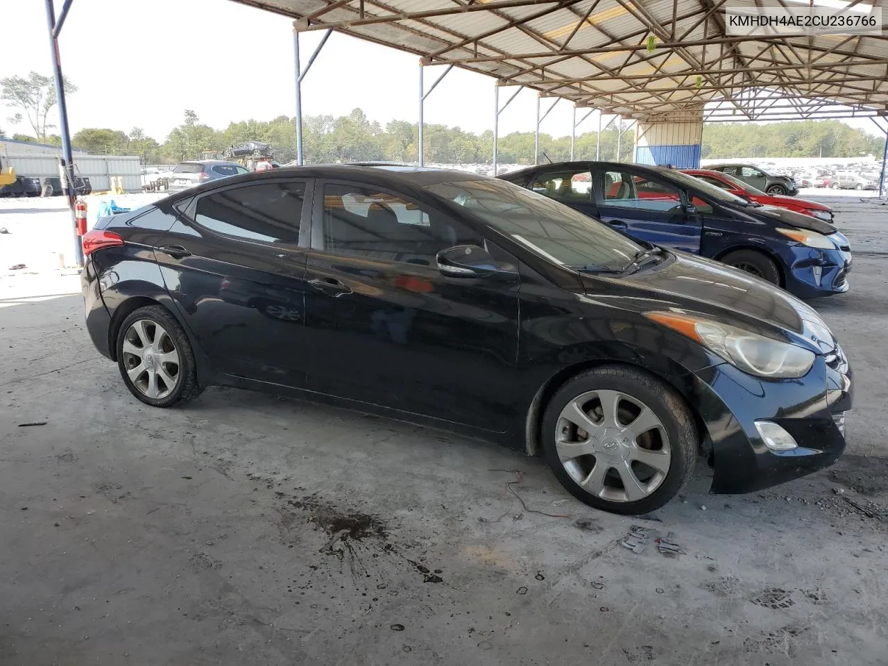 KMHDH4AE2CU236766 2012 Hyundai Elantra Gls