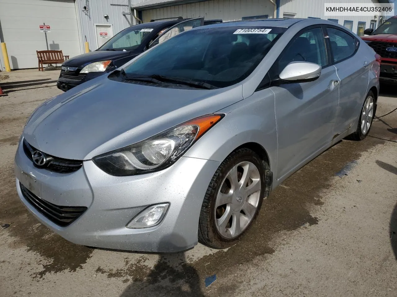 2012 Hyundai Elantra Gls VIN: KMHDH4AE4CU352406 Lot: 71003754