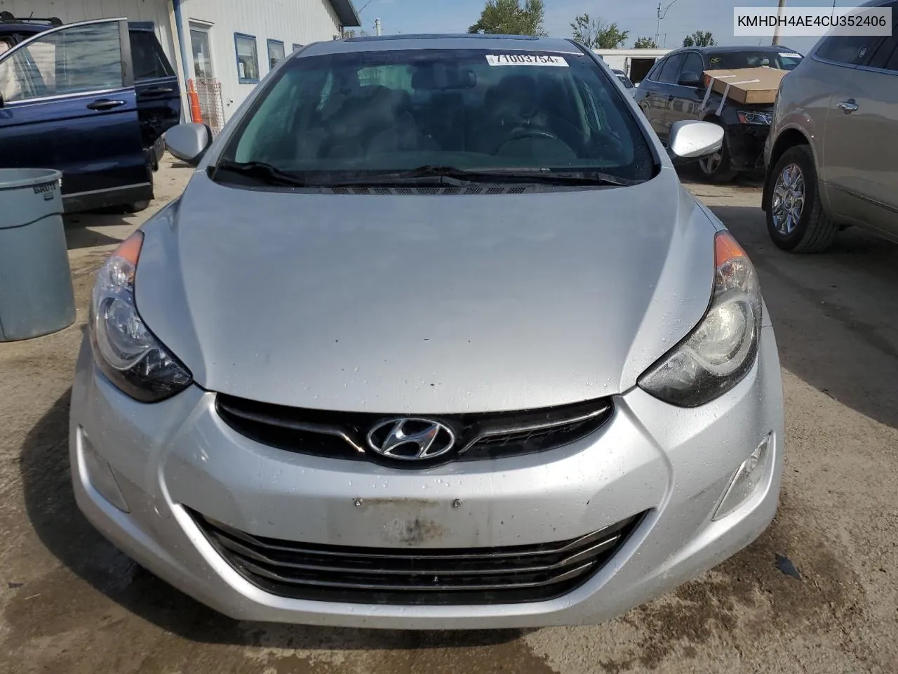 KMHDH4AE4CU352406 2012 Hyundai Elantra Gls