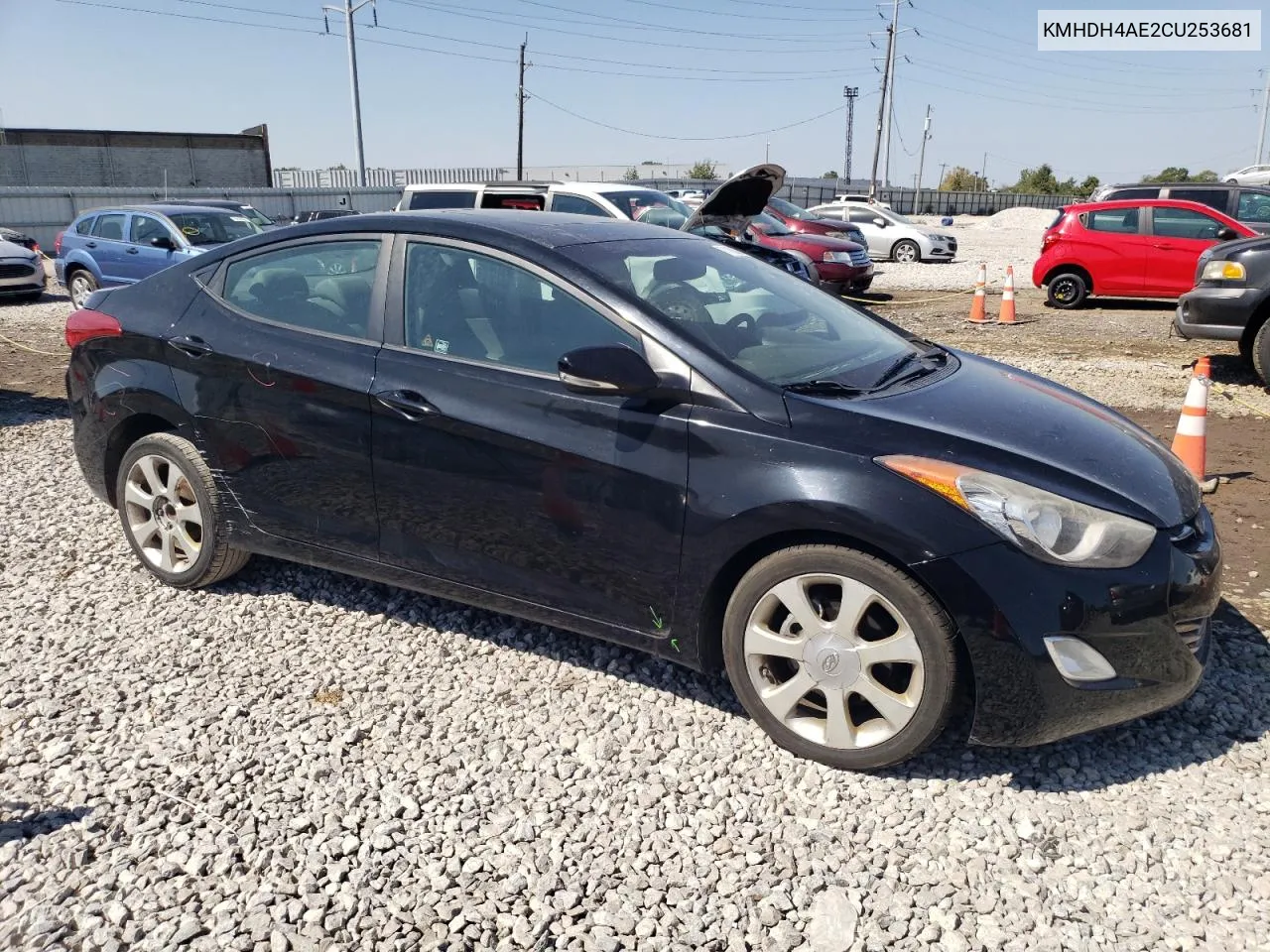 KMHDH4AE2CU253681 2012 Hyundai Elantra Gls