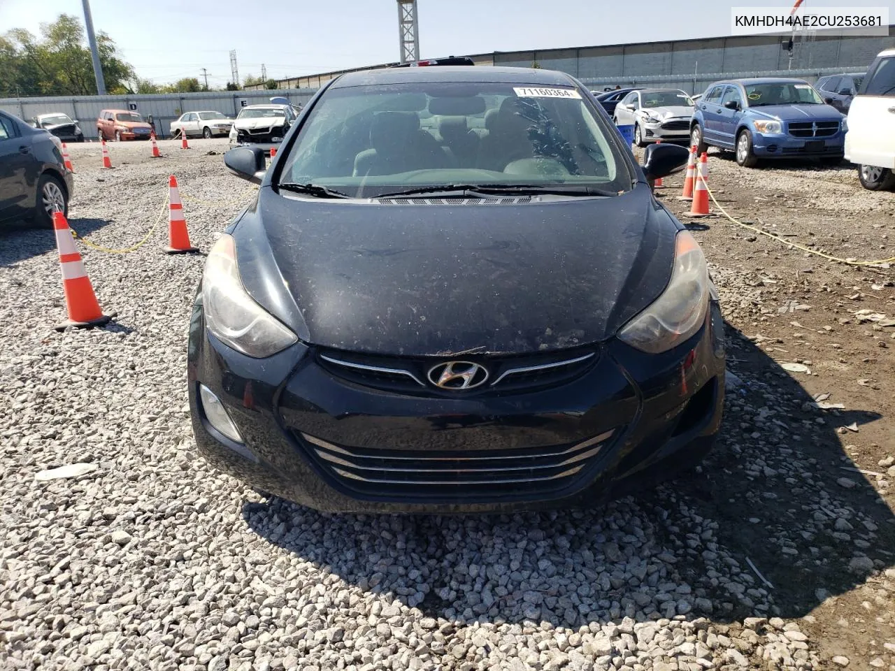 KMHDH4AE2CU253681 2012 Hyundai Elantra Gls