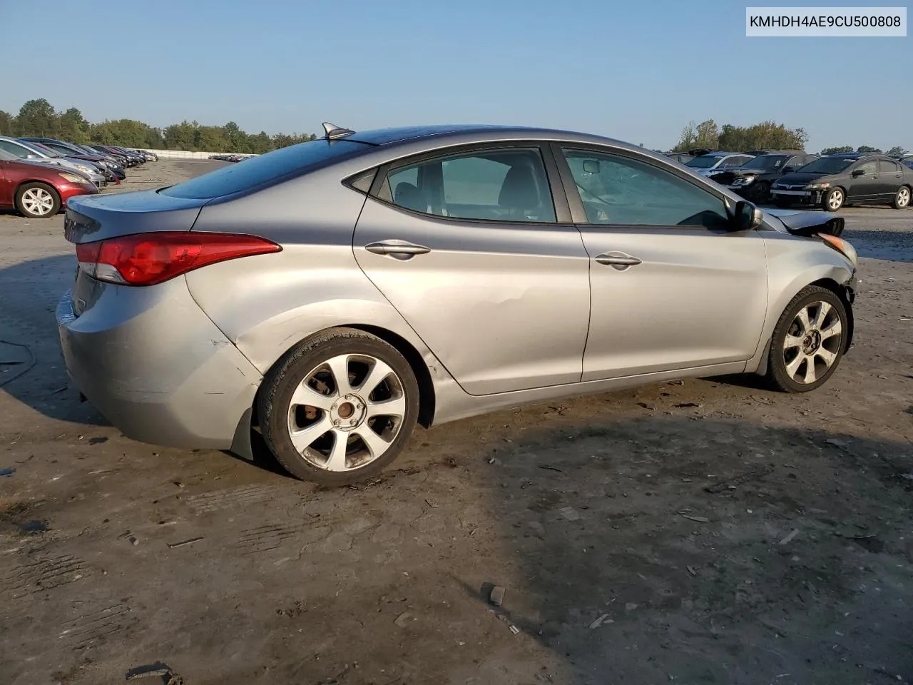 KMHDH4AE9CU500808 2012 Hyundai Elantra Gls