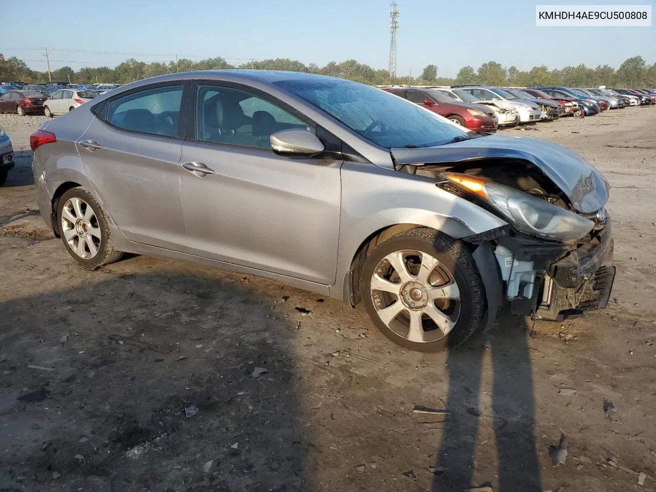 KMHDH4AE9CU500808 2012 Hyundai Elantra Gls