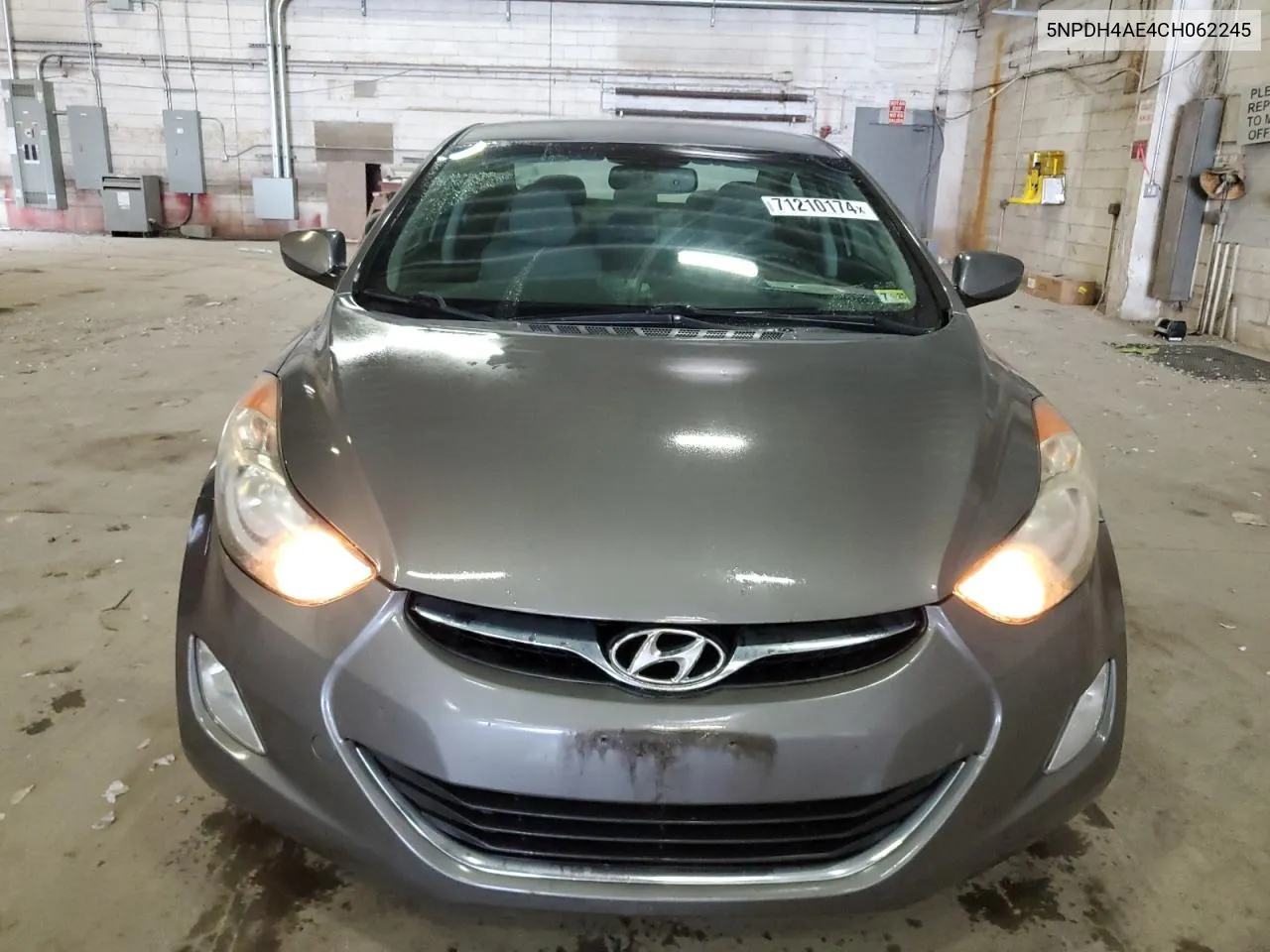 2012 Hyundai Elantra Gls VIN: 5NPDH4AE4CH062245 Lot: 71210174