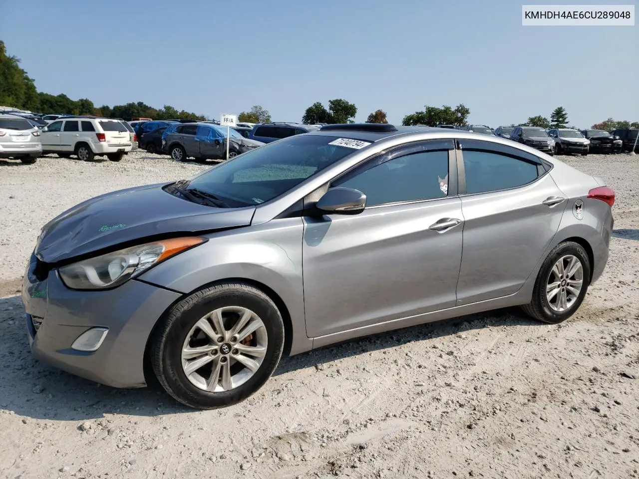 2012 Hyundai Elantra Gls VIN: KMHDH4AE6CU289048 Lot: 71240794