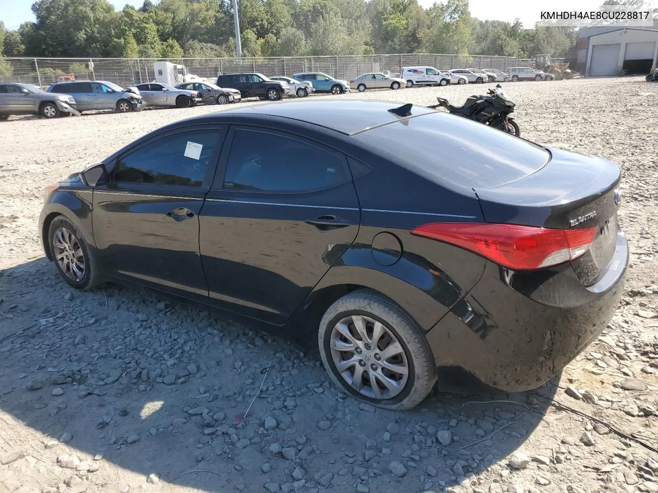 KMHDH4AE8CU228817 2012 Hyundai Elantra Gls