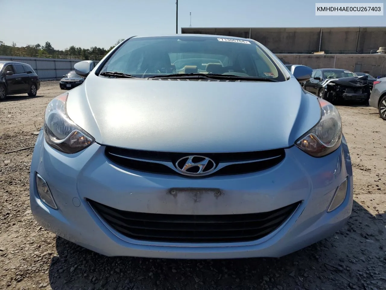 KMHDH4AE0CU267403 2012 Hyundai Elantra Gls