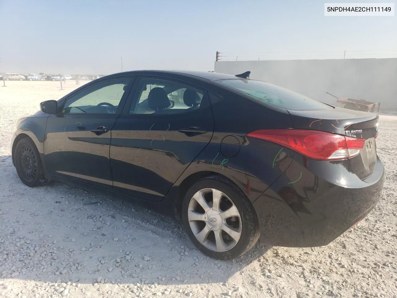 2012 Hyundai Elantra Gls VIN: 5NPDH4AE2CH111149 Lot: 71446024