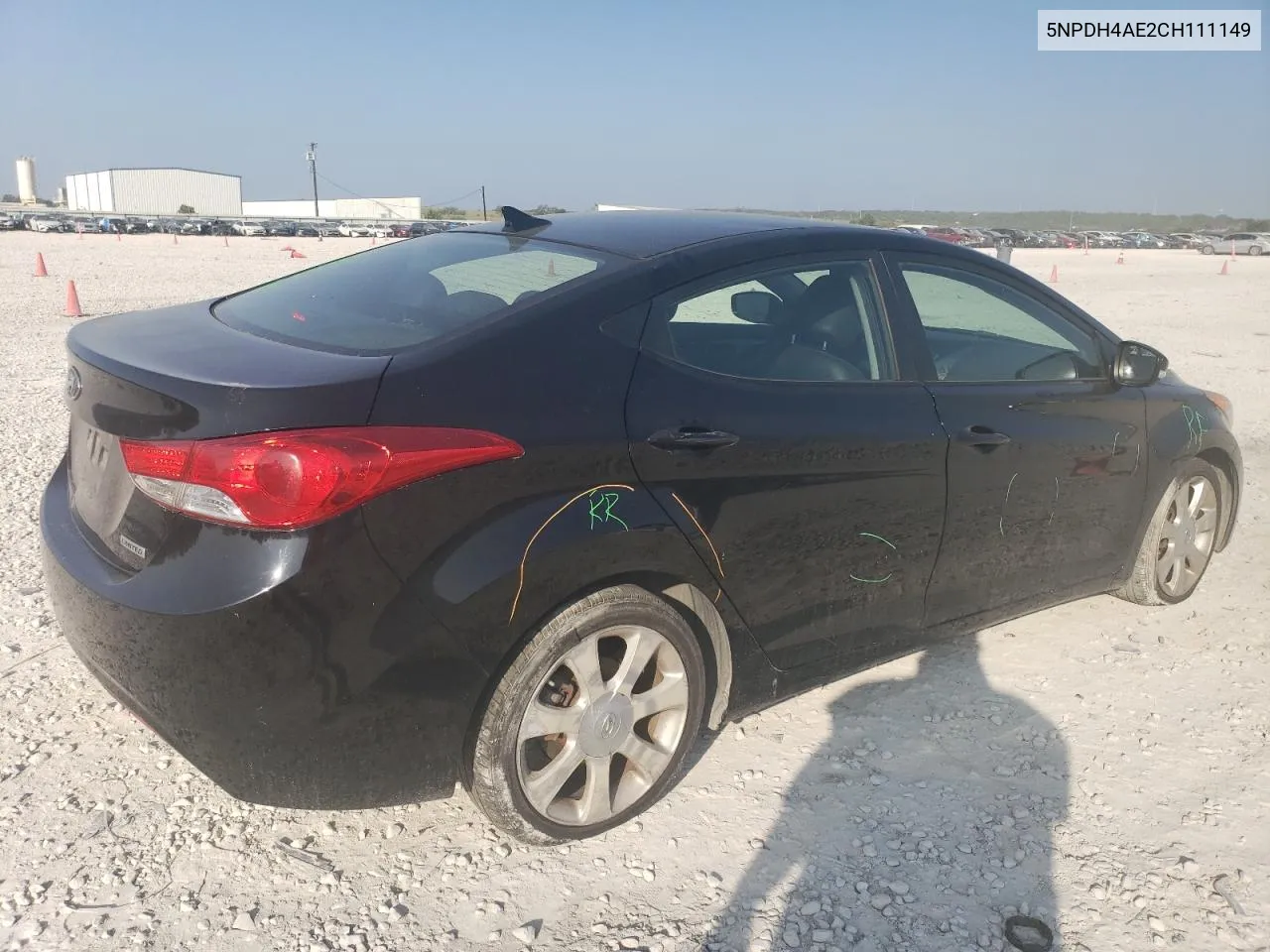 5NPDH4AE2CH111149 2012 Hyundai Elantra Gls