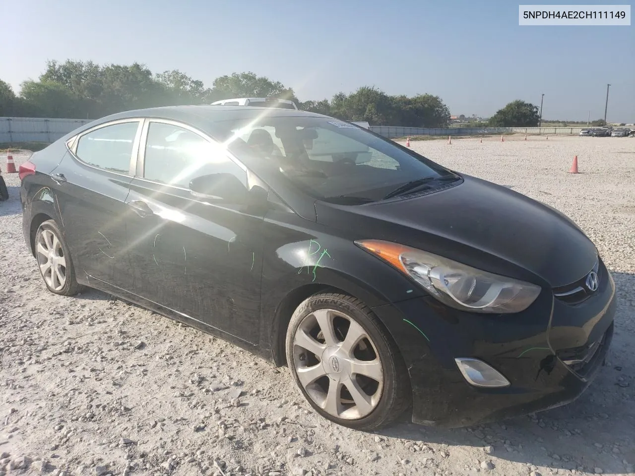 5NPDH4AE2CH111149 2012 Hyundai Elantra Gls