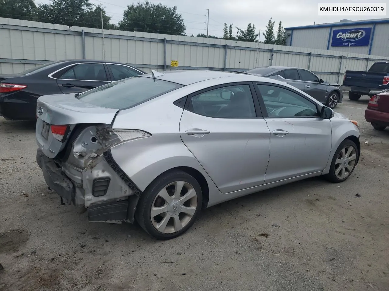 KMHDH4AE9CU260319 2012 Hyundai Elantra Gls