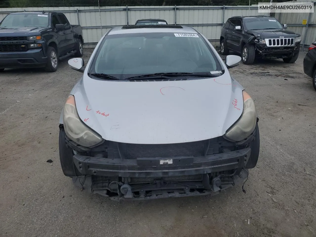 KMHDH4AE9CU260319 2012 Hyundai Elantra Gls