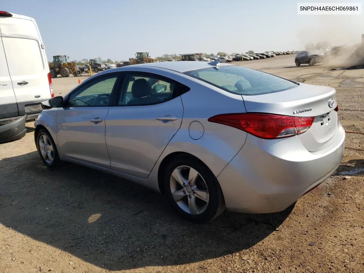 2012 Hyundai Elantra Gls VIN: 5NPDH4AE6CH069861 Lot: 71646734