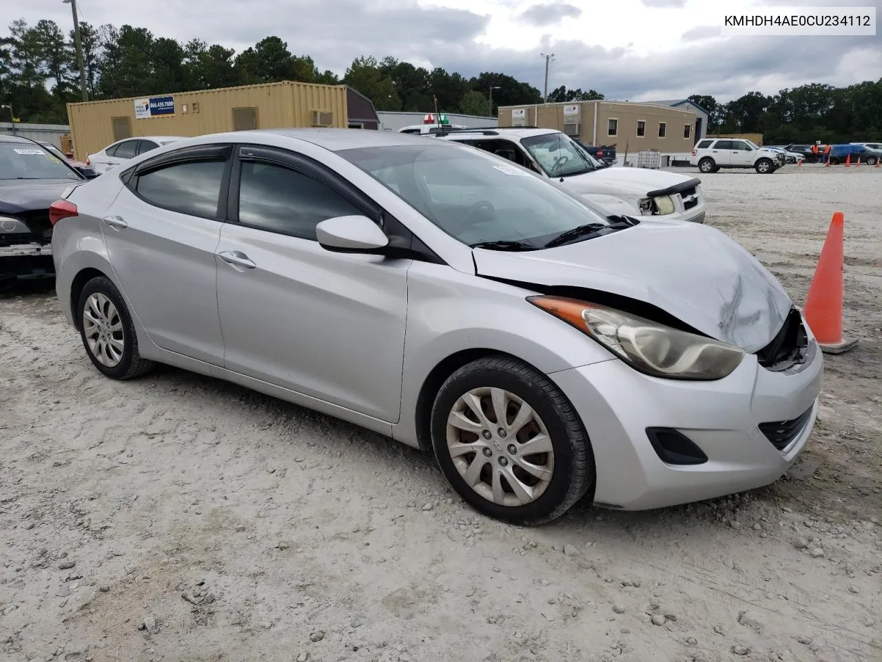 KMHDH4AE0CU234112 2012 Hyundai Elantra Gls