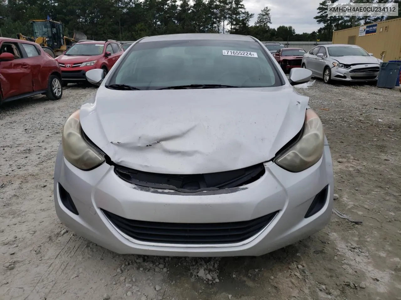 2012 Hyundai Elantra Gls VIN: KMHDH4AE0CU234112 Lot: 71655224