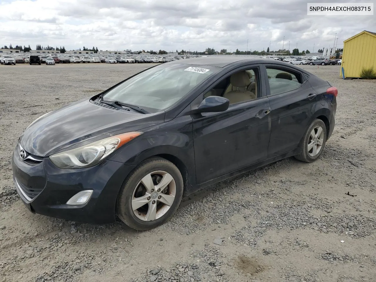 5NPDH4AEXCH083715 2012 Hyundai Elantra Gls