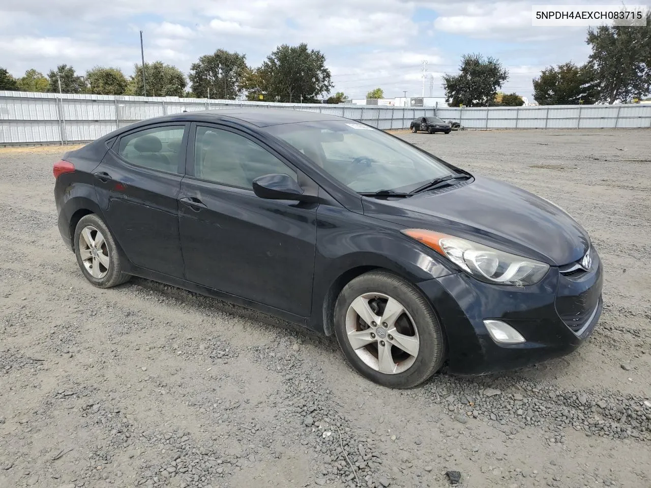 2012 Hyundai Elantra Gls VIN: 5NPDH4AEXCH083715 Lot: 71745084