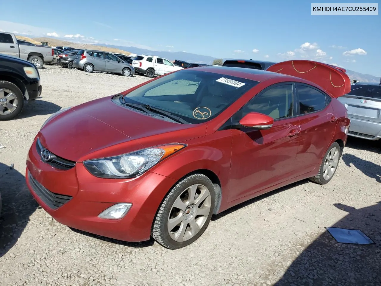 KMHDH4AE7CU255409 2012 Hyundai Elantra Gls