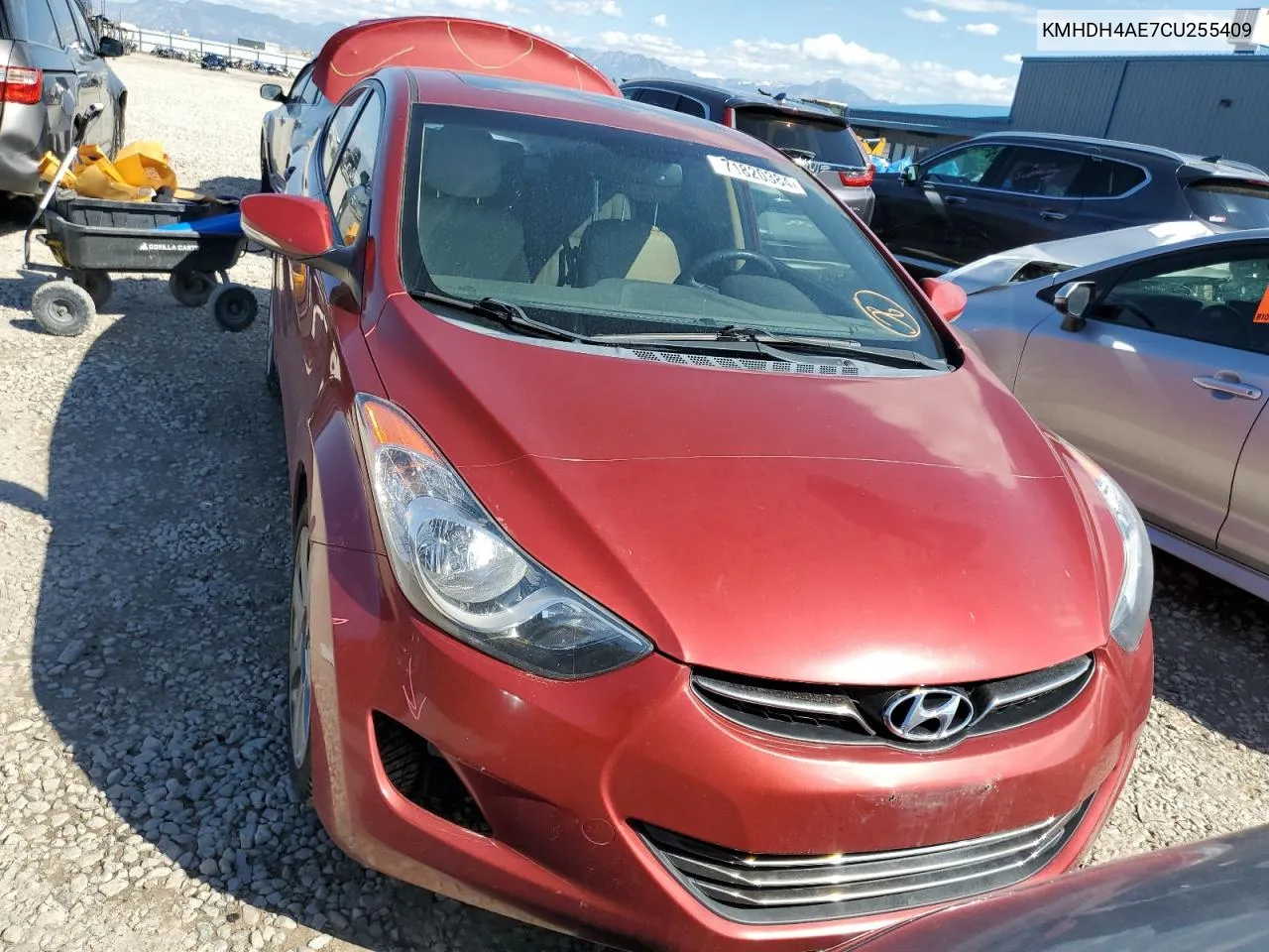 2012 Hyundai Elantra Gls VIN: KMHDH4AE7CU255409 Lot: 71820384