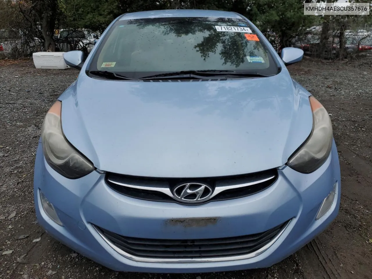 KMHDH4AE3CU357676 2012 Hyundai Elantra Gls