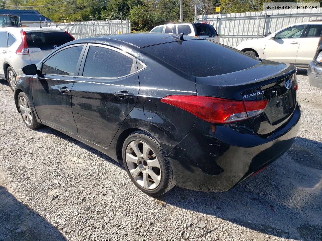 2012 Hyundai Elantra Gls VIN: 5NPDH4AE1CH102488 Lot: 72018164