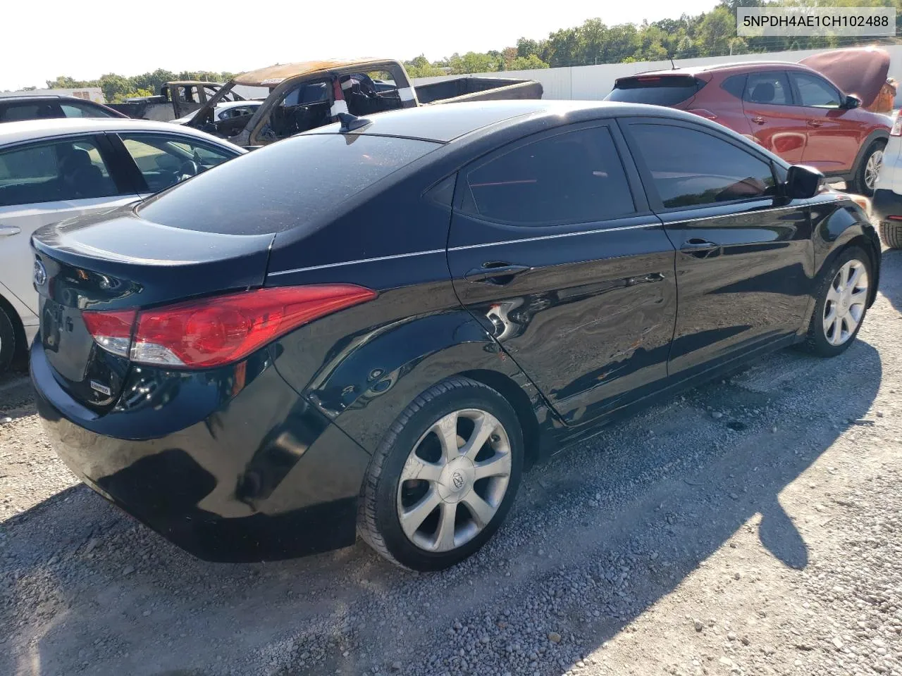 2012 Hyundai Elantra Gls VIN: 5NPDH4AE1CH102488 Lot: 72018164