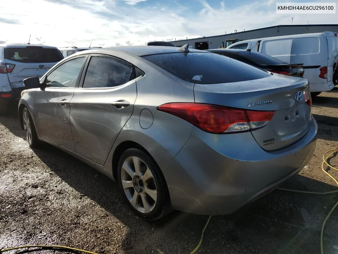 KMHDH4AE6CU296100 2012 Hyundai Elantra Gls