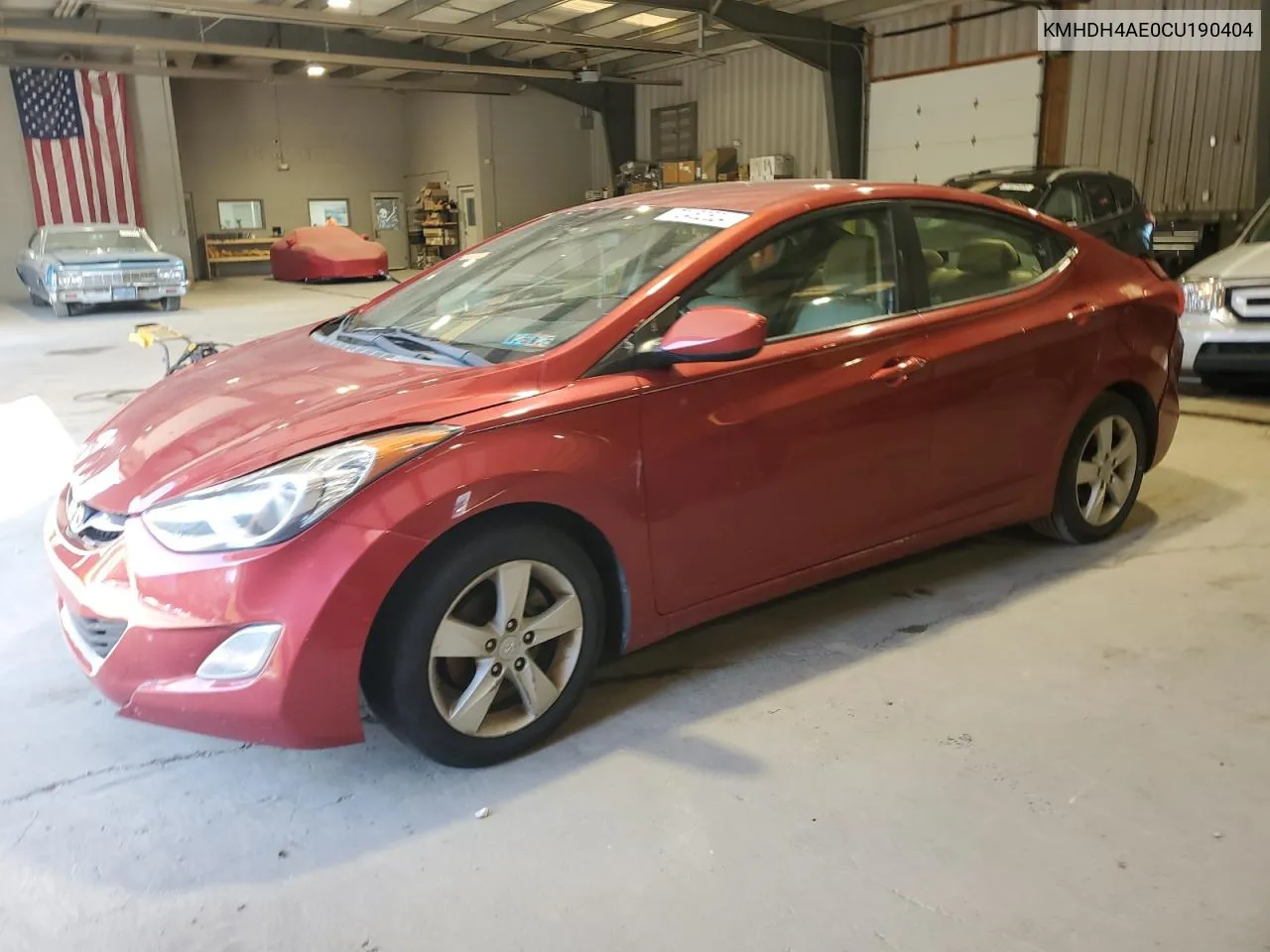 KMHDH4AE0CU190404 2012 Hyundai Elantra Gls