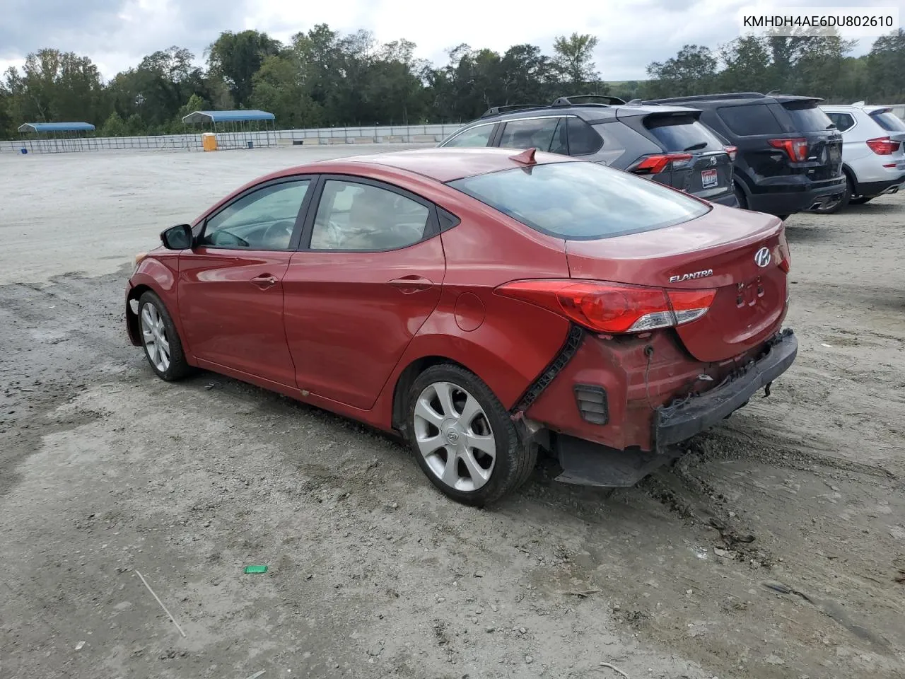 2012 Hyundai Elantra Gls VIN: KMHDH4AE6DU802610 Lot: 72799644