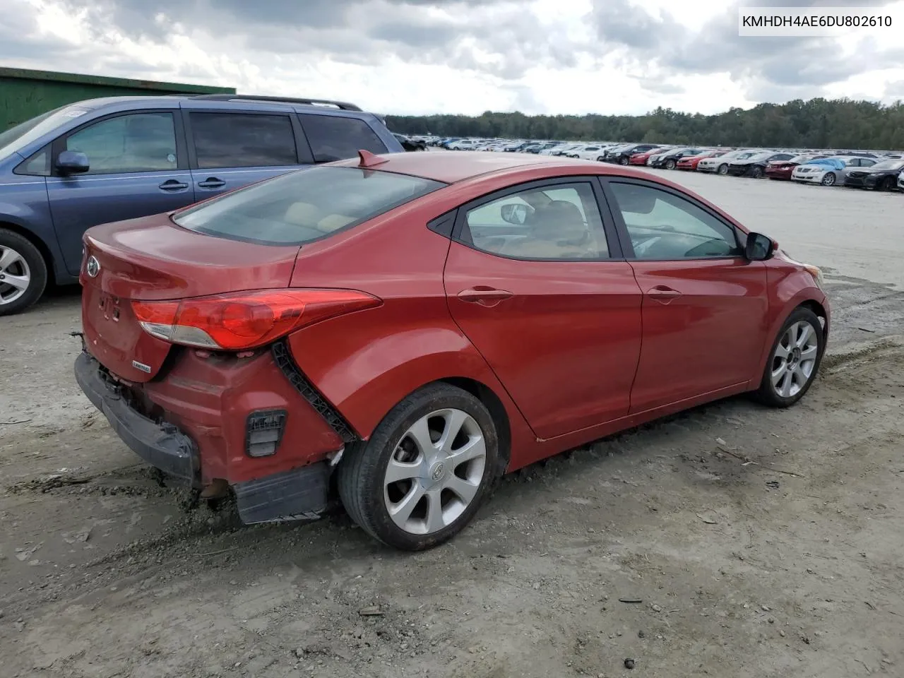 2012 Hyundai Elantra Gls VIN: KMHDH4AE6DU802610 Lot: 72799644