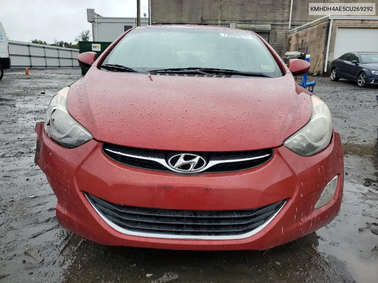 KMHDH4AE5CU269292 2012 Hyundai Elantra Gls