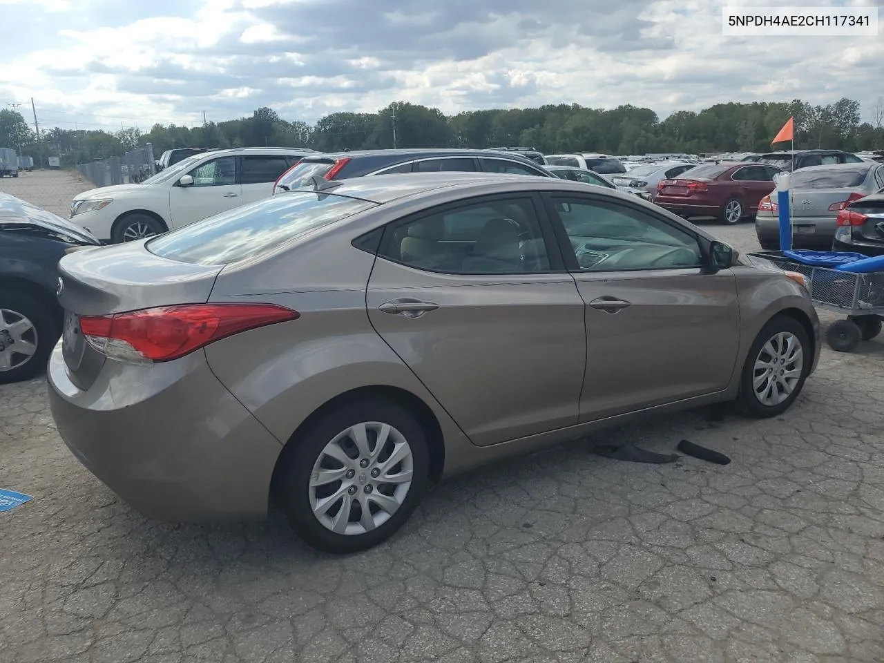 5NPDH4AE2CH117341 2012 Hyundai Elantra Gls