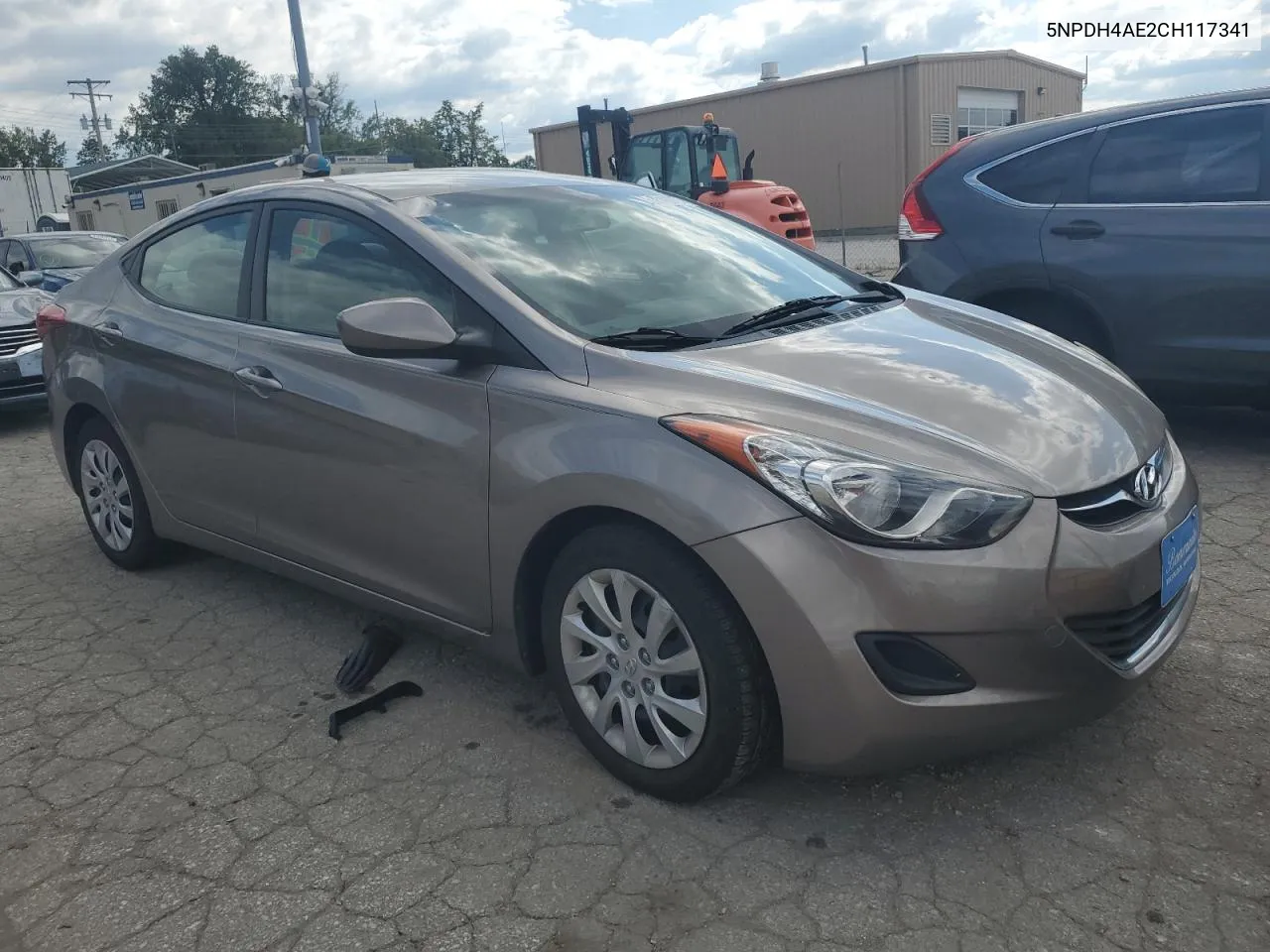 2012 Hyundai Elantra Gls VIN: 5NPDH4AE2CH117341 Lot: 73160724