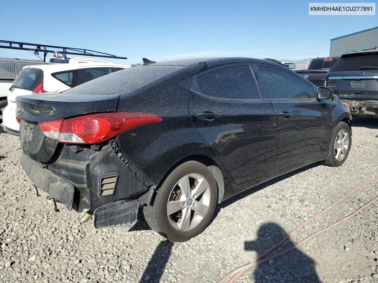 2012 Hyundai Elantra Gls VIN: KMHDH4AE1CU277891 Lot: 73337924