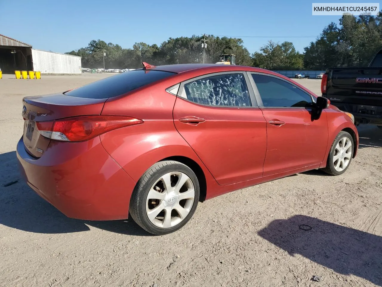 2012 Hyundai Elantra Gls VIN: KMHDH4AE1CU245457 Lot: 73416144