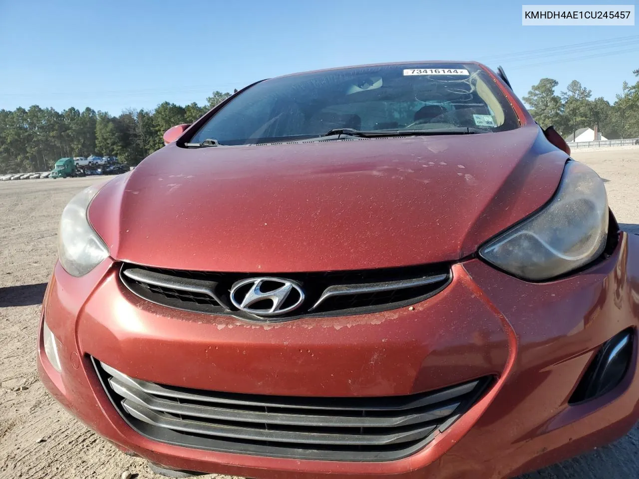 KMHDH4AE1CU245457 2012 Hyundai Elantra Gls