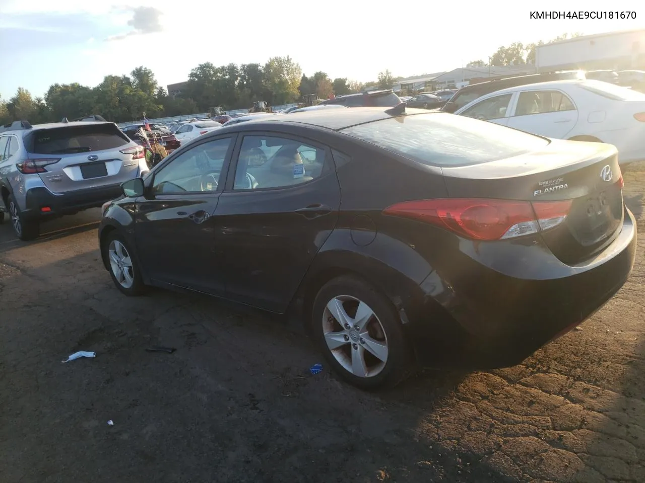 2012 Hyundai Elantra Gls VIN: KMHDH4AE9CU181670 Lot: 73557974