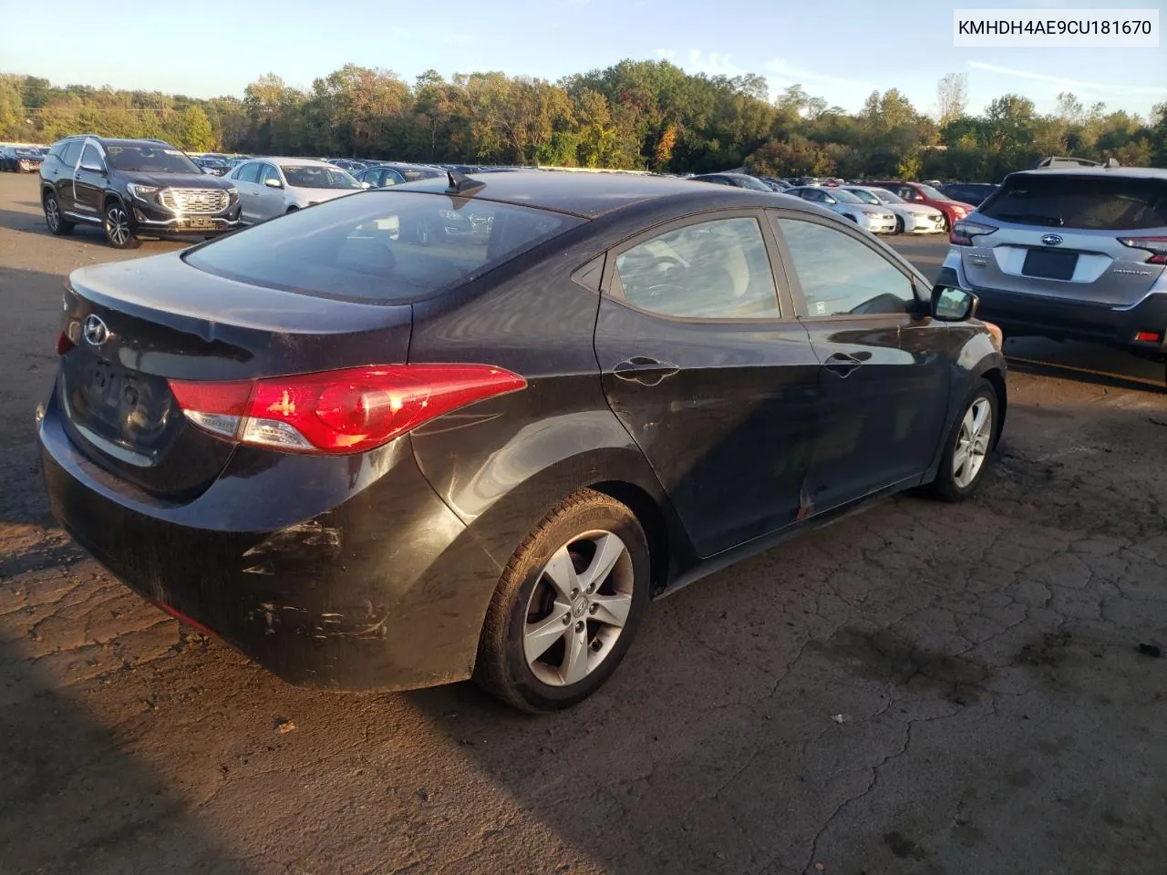 2012 Hyundai Elantra Gls VIN: KMHDH4AE9CU181670 Lot: 73557974