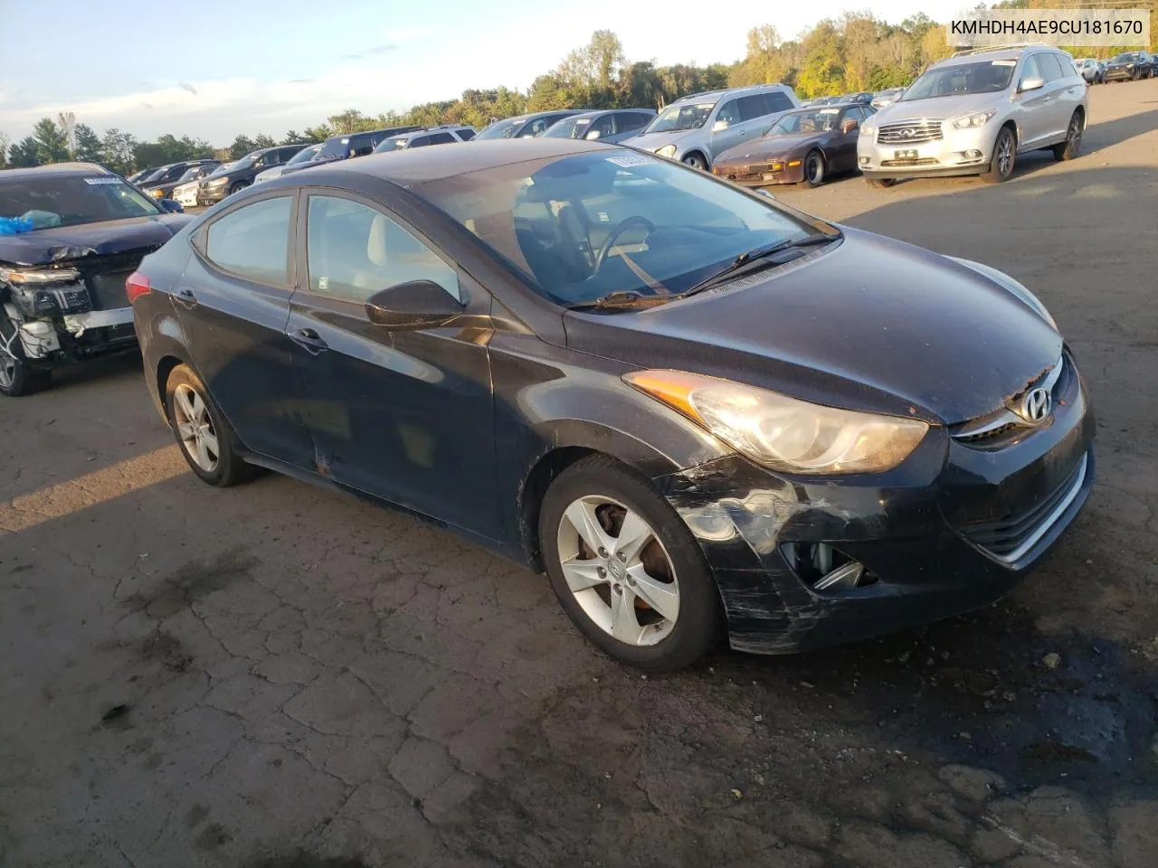 2012 Hyundai Elantra Gls VIN: KMHDH4AE9CU181670 Lot: 73557974