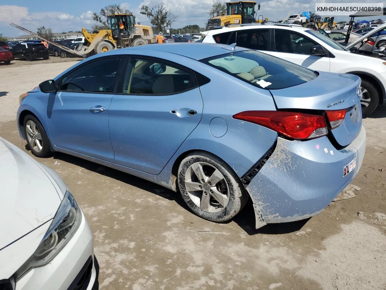 2012 Hyundai Elantra Gls VIN: KMHDH4AE5CU408398 Lot: 73828004